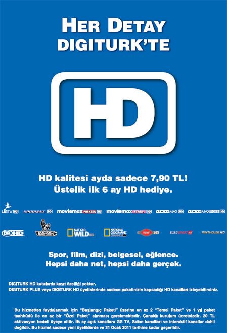 Digiturk Hd 6 ay hediye kampanyası