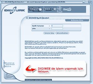 Digiturk Digiweb Online İşlemler merkezi