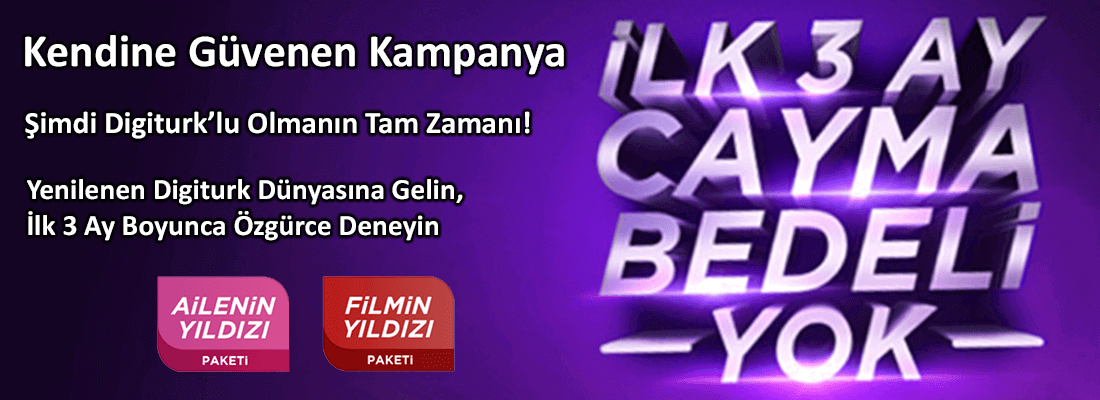 Digiturk İlk 3 Ay Cayma Bedeli Yok