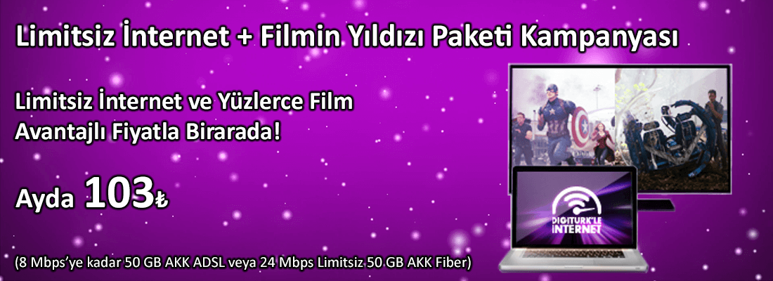 Digiturk Filmin Yıldızı ile İnternet Kampanyası