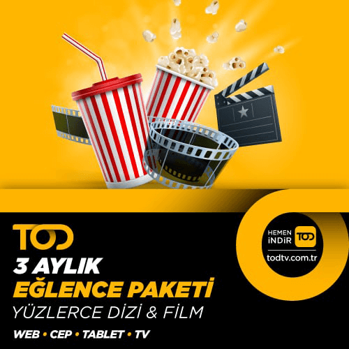 TOD Eğlence 3 Aylık Paket (Web, Cep, Tablet, Smart TV)